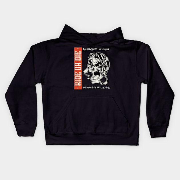 Brave Rider Kids Hoodie by NB-Art